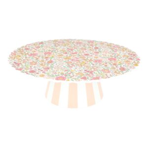 Floral Melamine Cake Stand - Medium