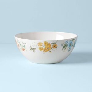 Floral Melamine Large Serving Bowl