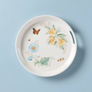 Floral Melamine Round Serving Tray