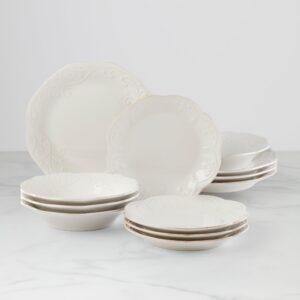 French Perle 12-Piece Dinnerware Set