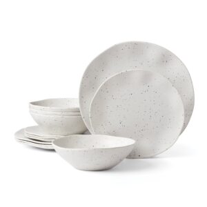 Cream Terrazzo Melamine Dinnerware Set - 12 Piece