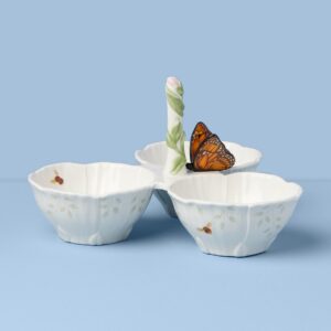 Floral 3 Section Serving Dish