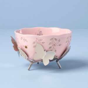 Floral Serving Bowl with Stand