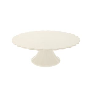 Cream Reusable Bamboo Cake Stand - Small